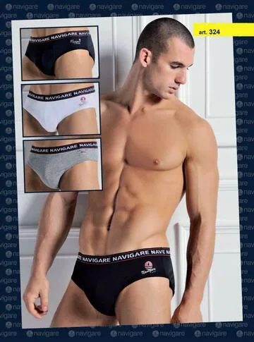 SLIP IN COTONE BIELASTICO UOMO NAVIGARE 324 – Bianco