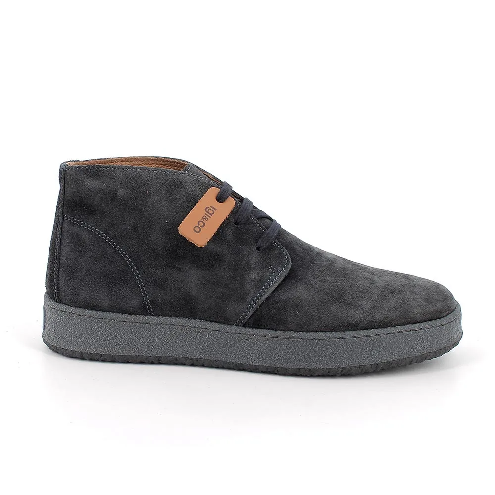 Sneakers da uomo blu con lacci, Taglia 44 - IgieCo