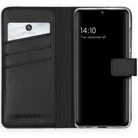 Selencia Echt Leren Bookcase voor de Samsung Galaxy A41 - Zwart – 6.1 · Unisex