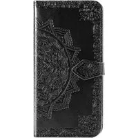 Mandala Bookcase voor de Samsung Galaxy S20 - Zwart – 6.3 · Unisex