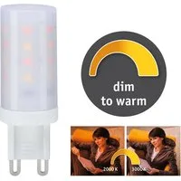 Paulmann LED-stiftlampa G9 4 W 3 000 K dim-to-warm