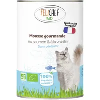 Felichef Mousse Grain Free al Salmone per Gatti - 400 g, Singola