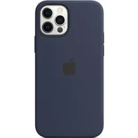 Silicone Backcover MagSafe voor de Apple iPhone 12 (Pro) - Deep Navy – Blu · 6.1 · Unisex