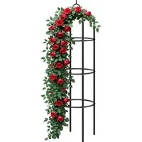 Colonne rosiers et plantes - 200x40cm – 40x200x40cm