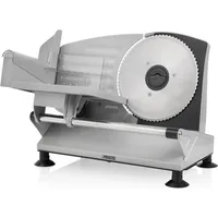 Trancheuse Princess 150 W - Épaisseur de coupe 0-15 mm - Lame en acier inoxydable de 17 cm - Argent