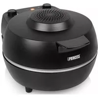 Four à pizza Princess 115005 - Appareil à pizza et four - Thermostat et minuterie réglables - 1 200 W - Pierre à pizza en céramique - 410 degrés - diamètre 30 cm - Noir
