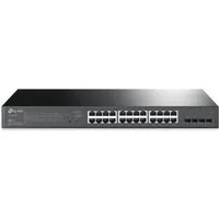 Tp-link tl-sg2428p switch di rete 24 porte rj-45 10/100/1000mbps poe + 4 slot sfp 10/100/1000mbps colore nero