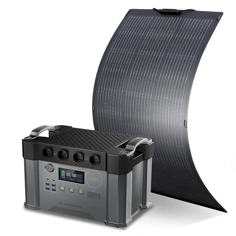 ALLPOWERS Generador Solar 2000W (S2000 + SF100 Panel Solar Flessibile 100W) - S2000 Pro+1* (SF100 Pannello solare flessibile 100W)