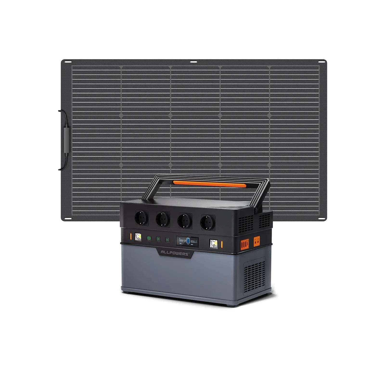 ALLPOWERS 1500W Generatore Solare (S1500 + SF100 100W Pannello Solare Flessibile) - S1500+ SF100 Pannello solare 100W