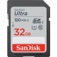 Scheda di Memoria SDHC SanDisk Ultra, 32Gb, Classe 10 / UHS-1 U1 SDSDUN4-032G-GN6IN