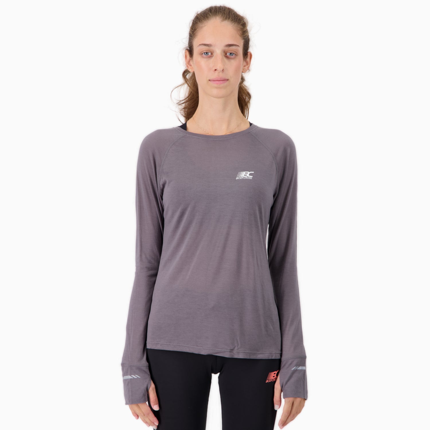 Thermo Long T-shirt - Gris taupe / M – Kaki