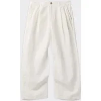 Coor Pantalone Classy Oversized Two Tuck Bianco