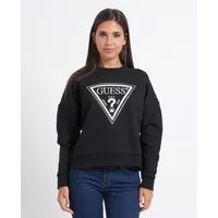 Felpa donna Guess logo triangolare grande