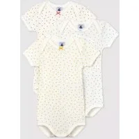 Petit Bateau | Set Van 3 Body''s Met Korte Mouwen En Hartjes - 18 maanden