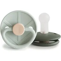 Frigg Little Viking Chupete Block Silicona Sage/Olive +6m 2 uds