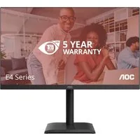 Aoc Monitor 27 Led Ips 4K Uhd 16:9 4Ms 75Hz 400 Cdm Pivot Dp/Hdmi Usb-C Multimediale – Nero