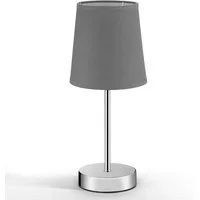 Lampe de chevet avec abat-jour gris – 13x32x13cm