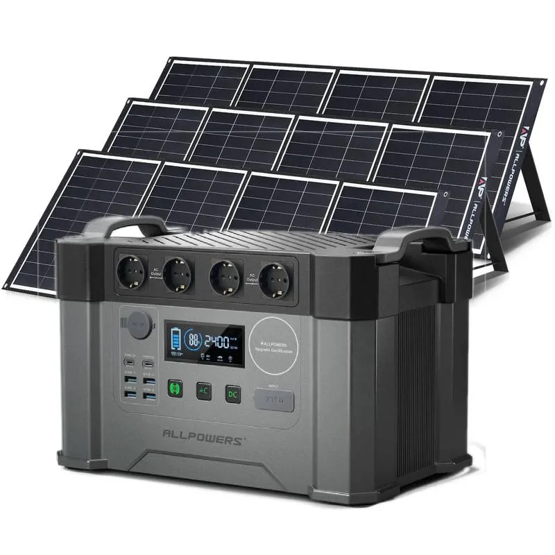 ALLPOWERS 2400W Generatore Solare S2000 Pro con FV200W - S2000 PRO+3PCS SP035 FV 200W