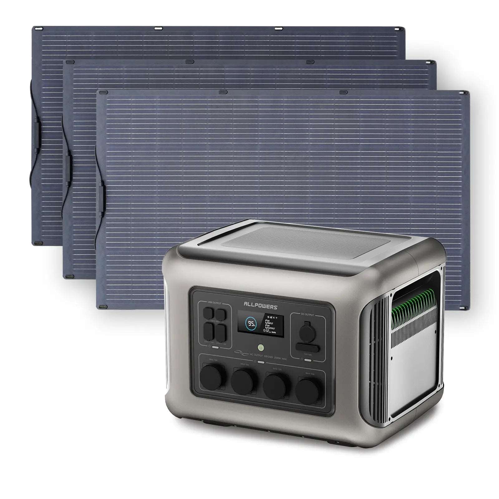 ALLPOWERS 2500W Generatore Solare R2500 con FV200W - R2500+3PCS SF200 FV 200W