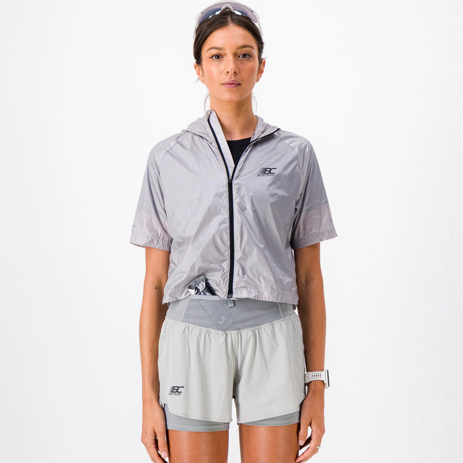 Ventil Windbreaker - Gris / L – Donna