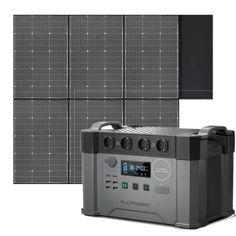 ALLPOWERS Generatore Solare 2400W (S2000 Pro + SP039 Pannello Solare 600W)