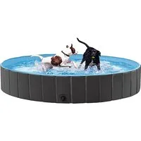 Piscine pliable pour chiens Yaheetech Ø 100/120/140/160 x 30 cm - PVC - Antidérapante