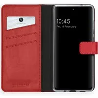 Selencia Echt Leren Bookcase voor de Samsung Galaxy S20 FE - Rood – 6.5 · Unisex