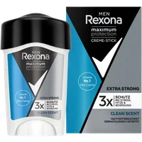 Rexona Men Maximum Protection Clean Scent Antiperspirant Cream Deodorant Stick - 45 ml – Uomo