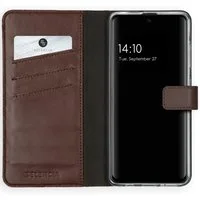 Selencia Echt Leren Bookcase voor de Samsung Galaxy A51 - Bruin – 6.5 · Unisex