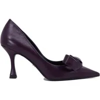 Decollete donna Salones in pelle viola tacco alto Donna 191Z13BK 42