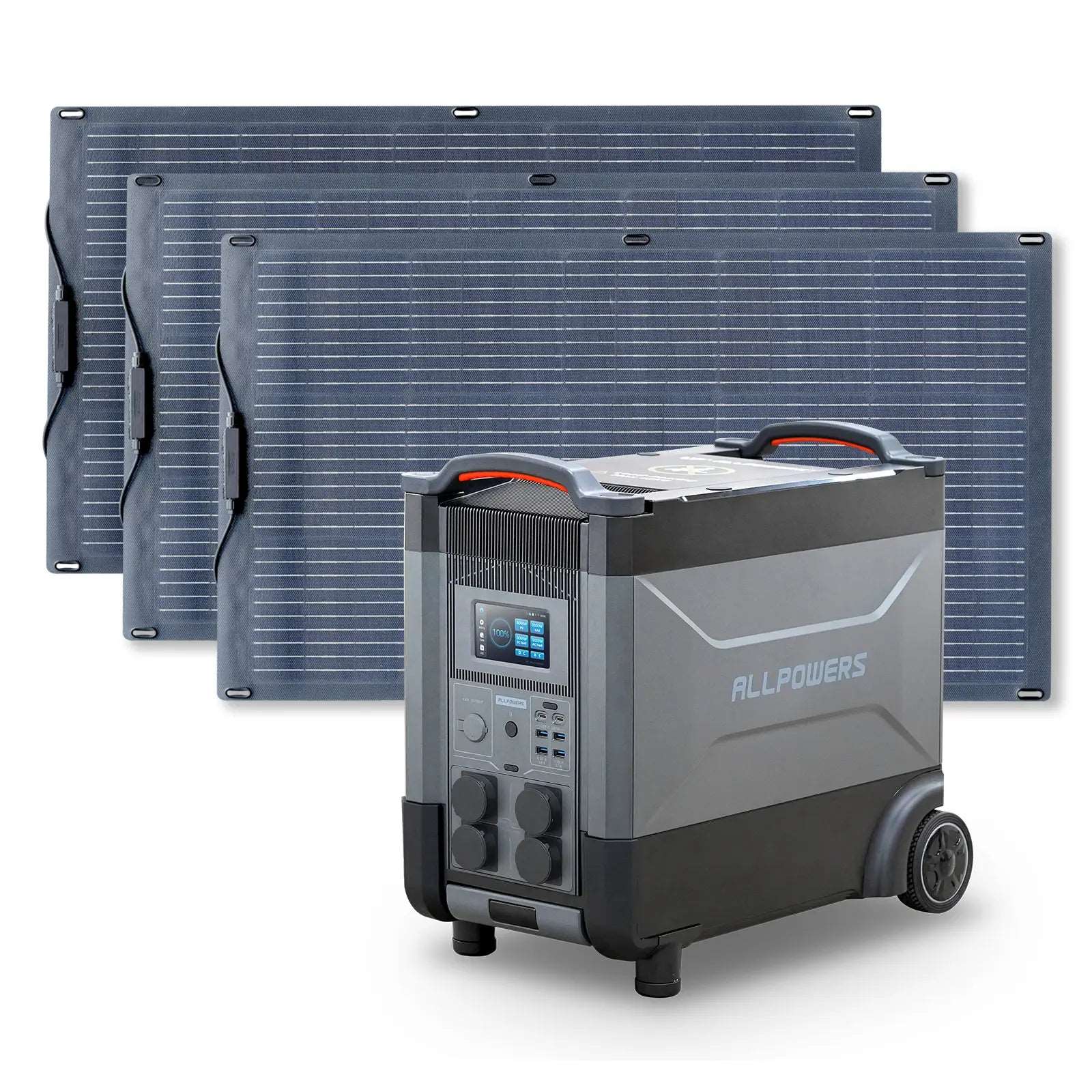 ALLPOWERS 4000W Generatore Solare R4000 con FV100W Flessibile - R4000 + 3PCS SF100 FV 100W