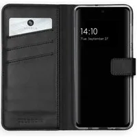 Selencia Echt Leren Bookcase voor de Samsung Galaxy A51 - Zwart – 6.5 · Unisex
