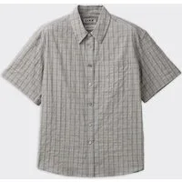 Coor Camicia SS Alternative Wrinkle Washed Khaki Beige – XL