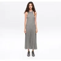 Robe midi sans manches gris chiné – XS · Donna