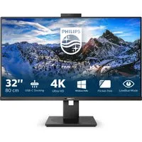 Philips Monitor 32 Led Ips 16:9 4K Uhd 350 Cdm Usb-C Hub Rj45 Pivot Webcam Dp/Hdmi Multimediale – Nero