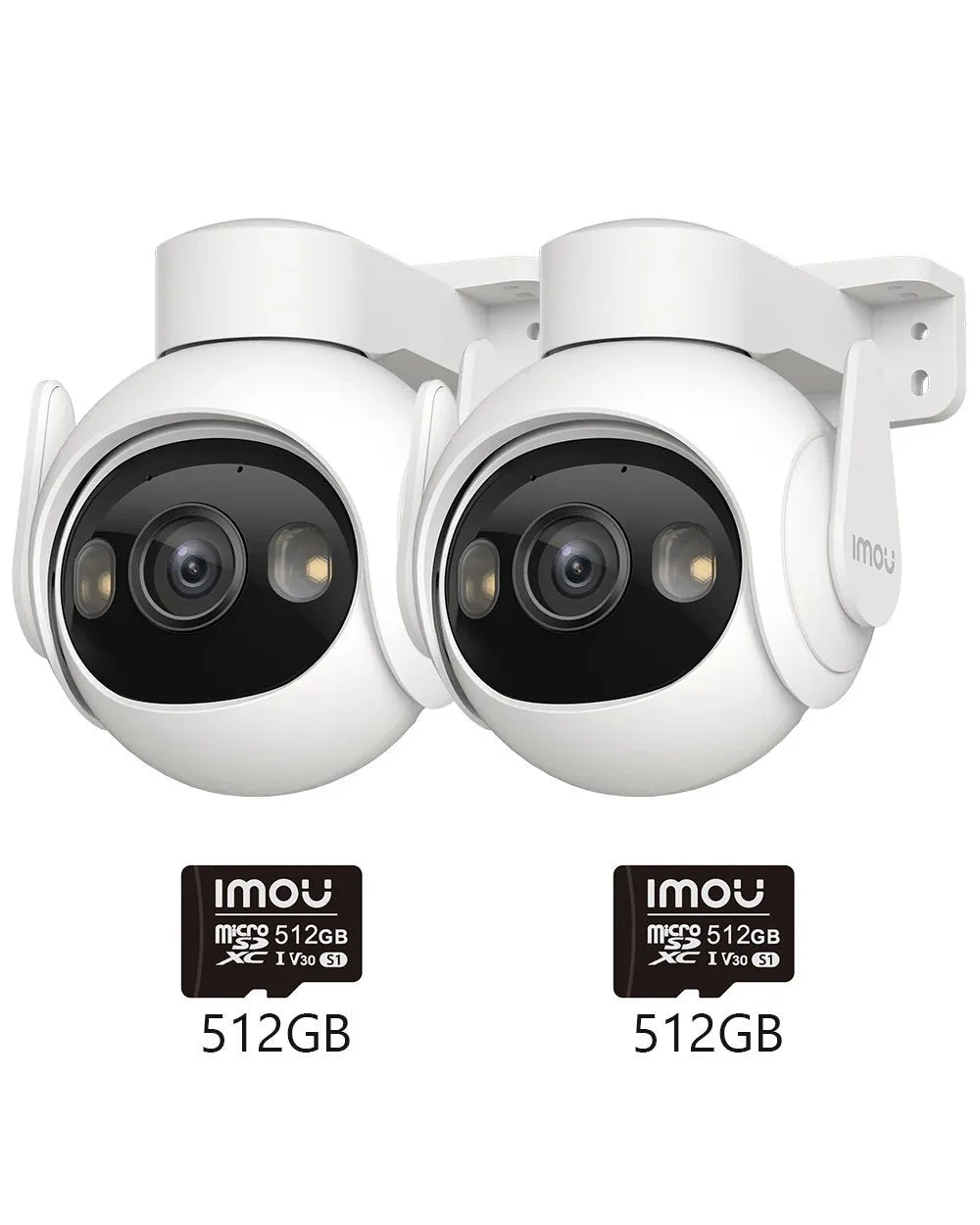 2pcs Cruiser 2 Kit 5MP/3MP Vehicle Detection - 5MP 3K / + 2pcs 512GB Memory Card