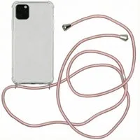 imoshion Transparante Backcover met koord voor de Apple iPhone 11 Pro Max - Rosé Goud – 6.5 · Unisex