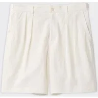 Coor Shorts Linen Two Tuck Bianchi – XL