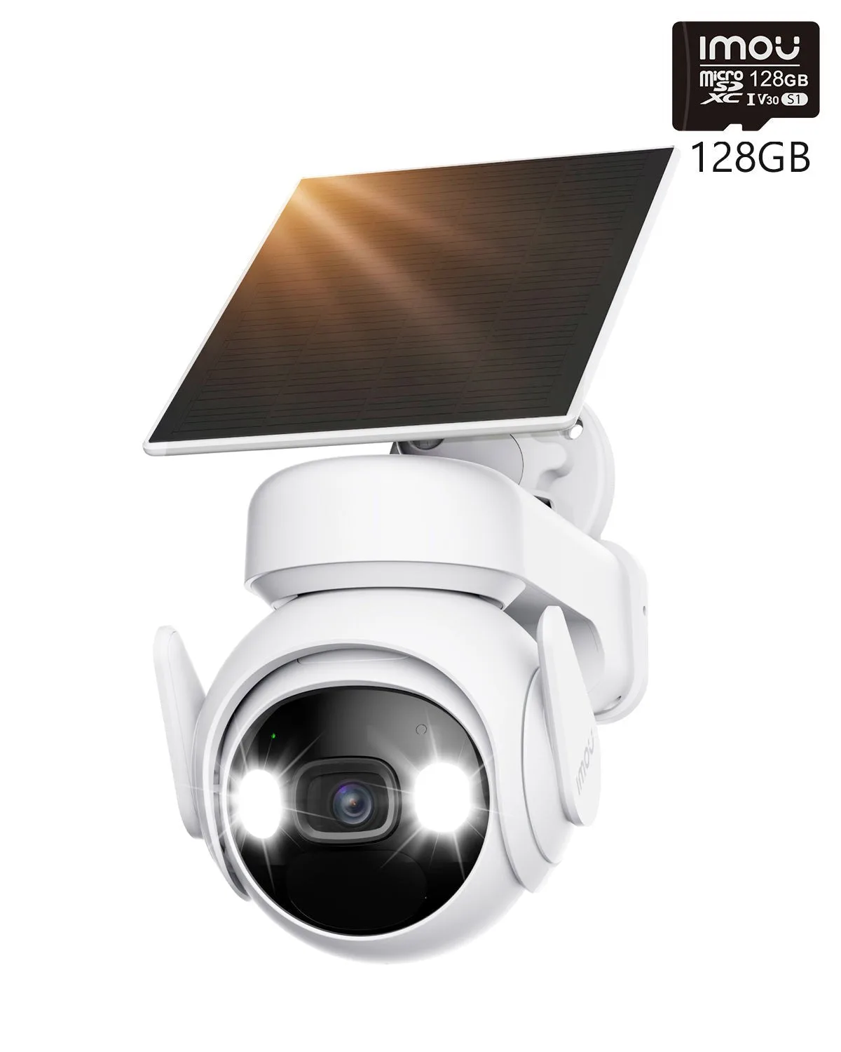 Cell PT 360° PTZ 3MP 2K 100% Wireless-UK - 3MP 2K with Solar Panel(5000 mAh) / + 128GB Memory Card