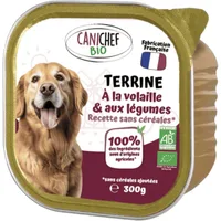 Canichef Bio Paté Grain Free Pollo e Verdure per Cani - 300 g, Singola