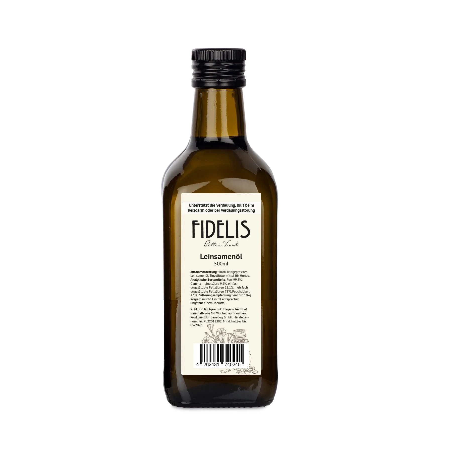 Huile de lin - 500ml