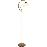 Anthea 4330BR : lampadaire classique en bronze avec verre effet marbre, hauteur 140 cm, Steinhauer