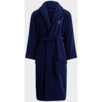 Polo Ralph Lauren Accappatoio Cotton Terry Long Newport Navy – Blu · L/XL