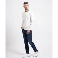 Maglia uomo Elmer di K-way maniche lunghe – Bianco