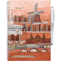 MOYU Erasable Notebook A5 - Amsterdam Edition – 21 x 15.5 x 1 cm