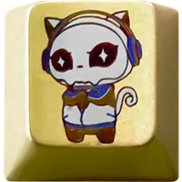 Akko 8th Anniversary Titanium Alloy Artisan Keycap