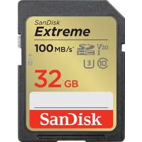 Scheda di Memoria SDHC SanDisk Extreme, 32Gb, Classe 10 / UHS-1 U3 SDSDXVT-032G-GNCIN