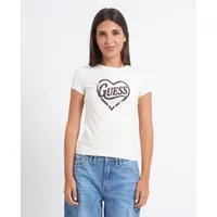 T-shirt donna Guess con cuore