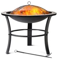Brasero couvercle acier mosaïque oriental – 76x65x76cm