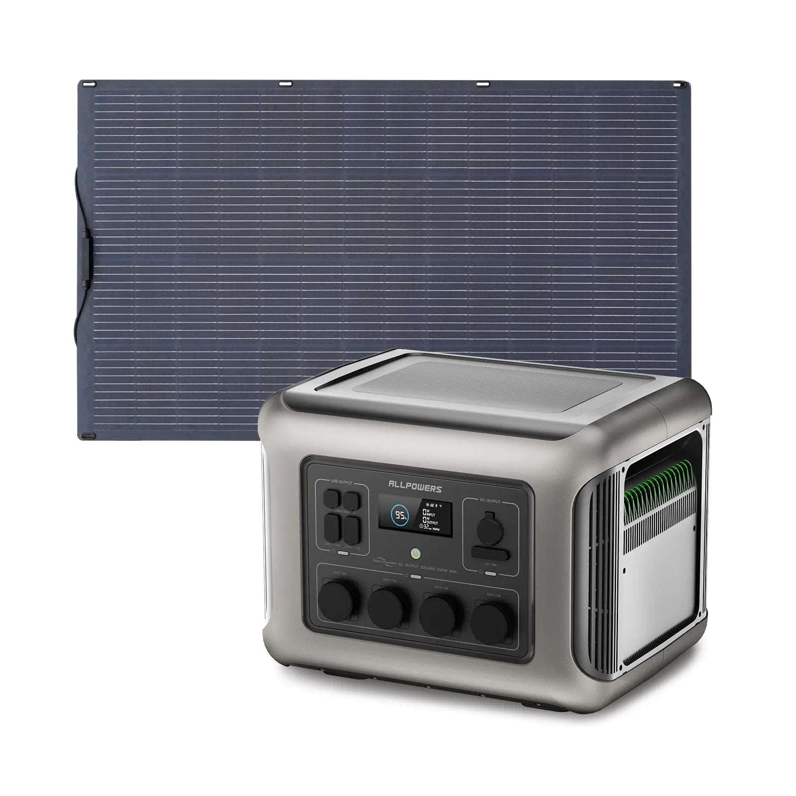 ALLPOWERS 2500W Generatore Solare R2500 con FV200W - R2500+SF200 FV 200W